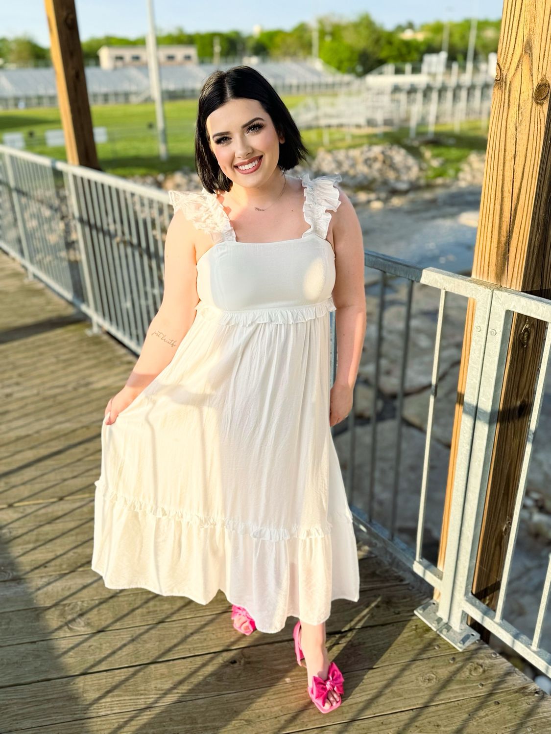 In Paradise Dress- White