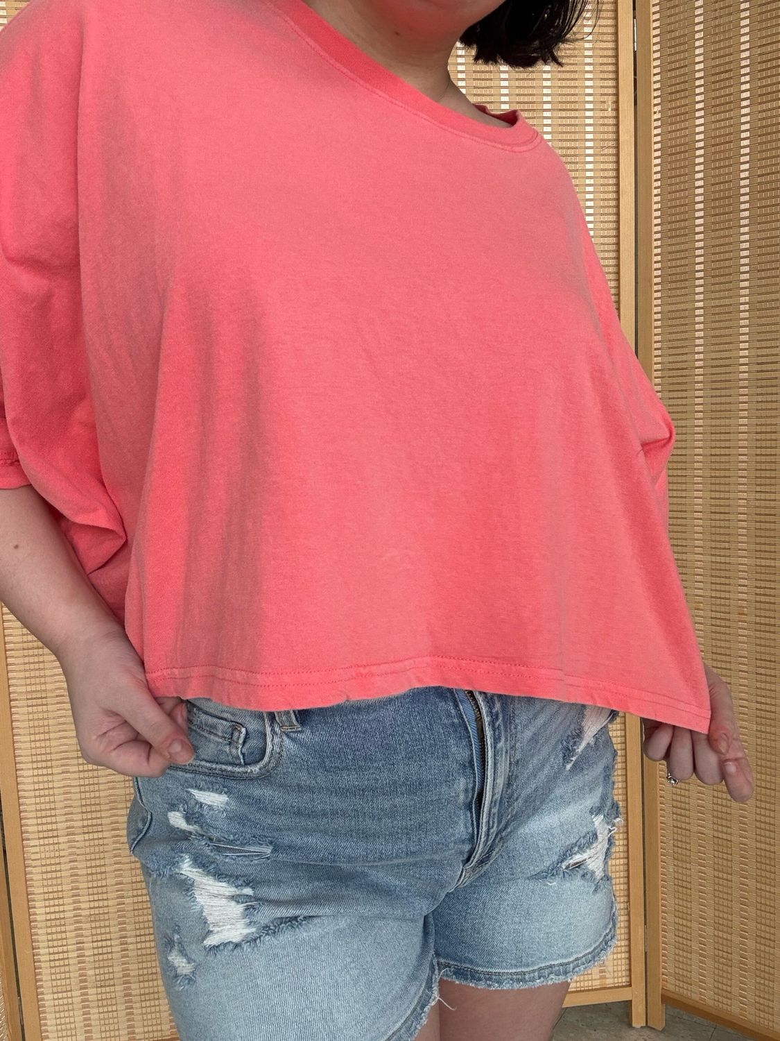 Back to the Basics Top- Coral