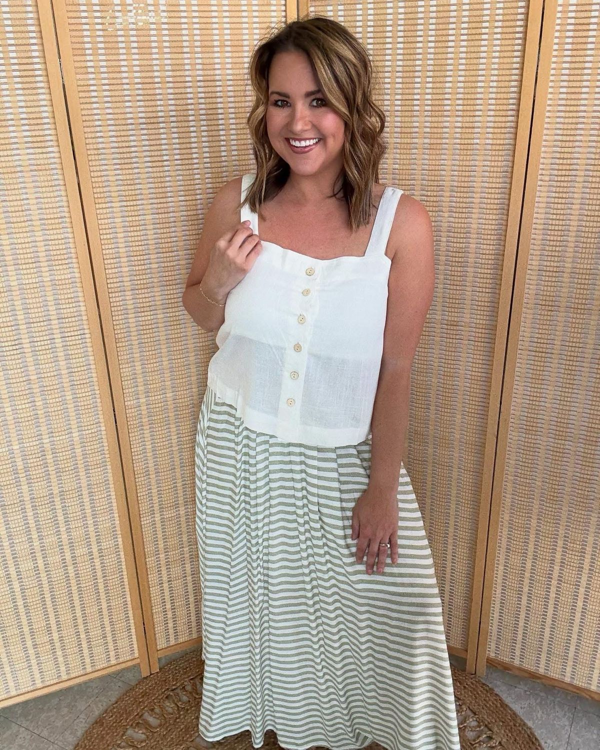 Skip to my Lou Skirt- Olive