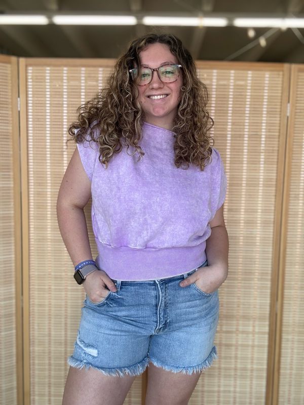 Smitten Top- Lavender