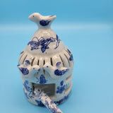Blue & White Birdcage Ashtray
