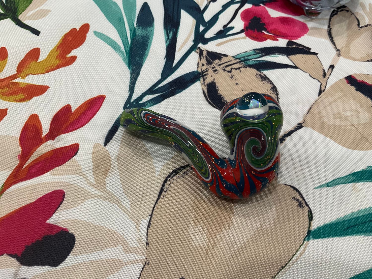 Stashglass Red & Blue Swirl Sherlock