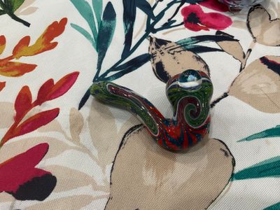 Stashglass Red & Blue Swirl Sherlock
