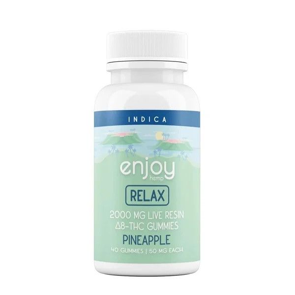 Enjoy Relax Live Resin Δ8 Gummies | 2000mg | 40pc | Indica