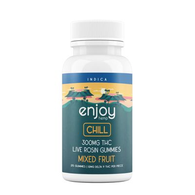 Enjoy Chill Live Rosin Δ9 Gummies | 300mg | 25pc | Indica