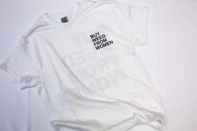 Buy Weed From Women White Short Sleeve Shirt