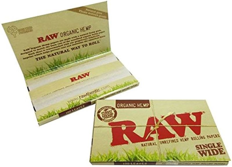 Raw Rolling Papers | Organic Hemp | Single-Wide