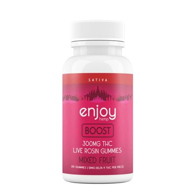 Enjoy Boost Live Rosin Δ9 Gummies | 300mg | 25pc | Sativa