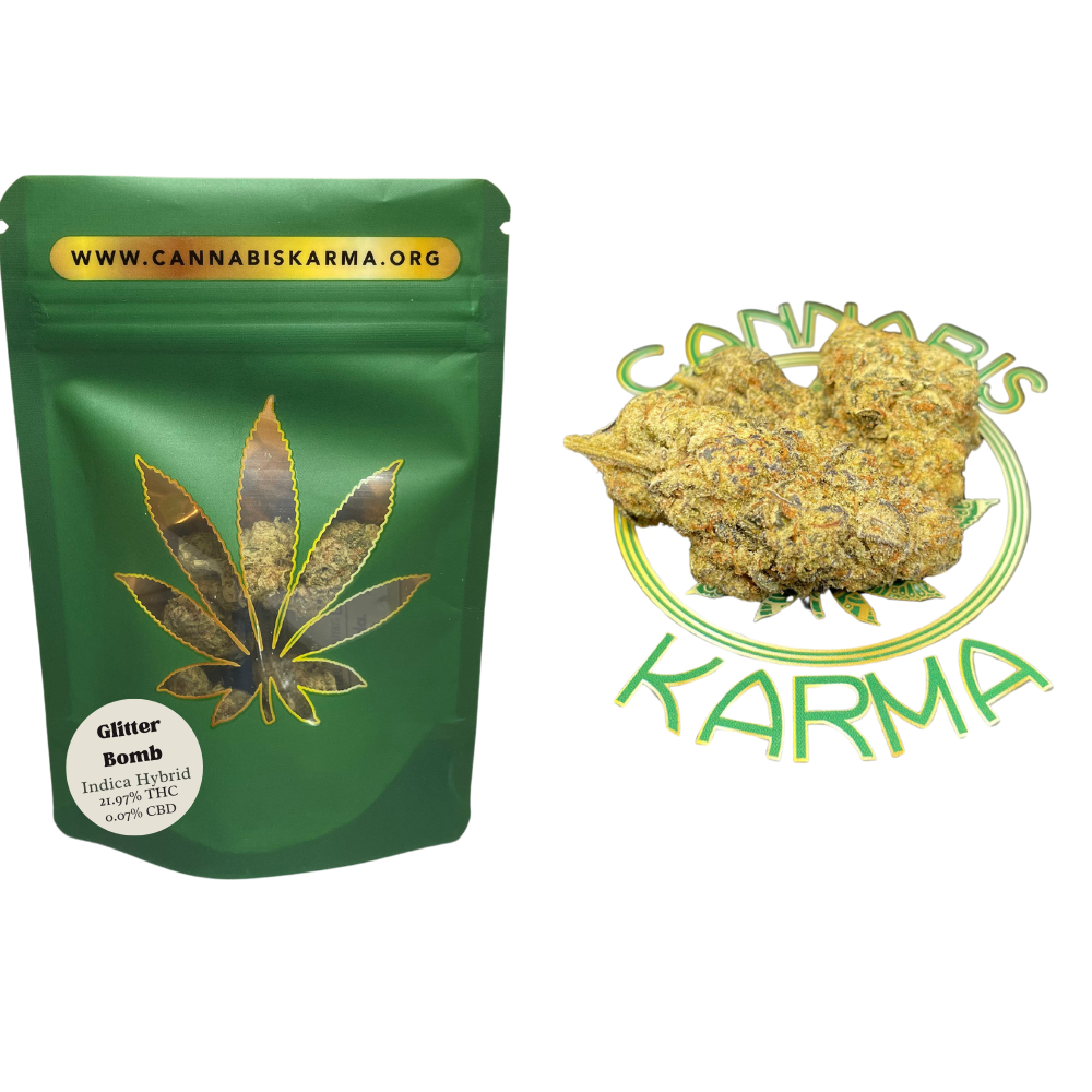 Premium Top Shelf Flowers Glitter Bomb | Indica Hybrid | 3.5g