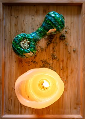 Jedi Glassworks Jumbo Spoon Green