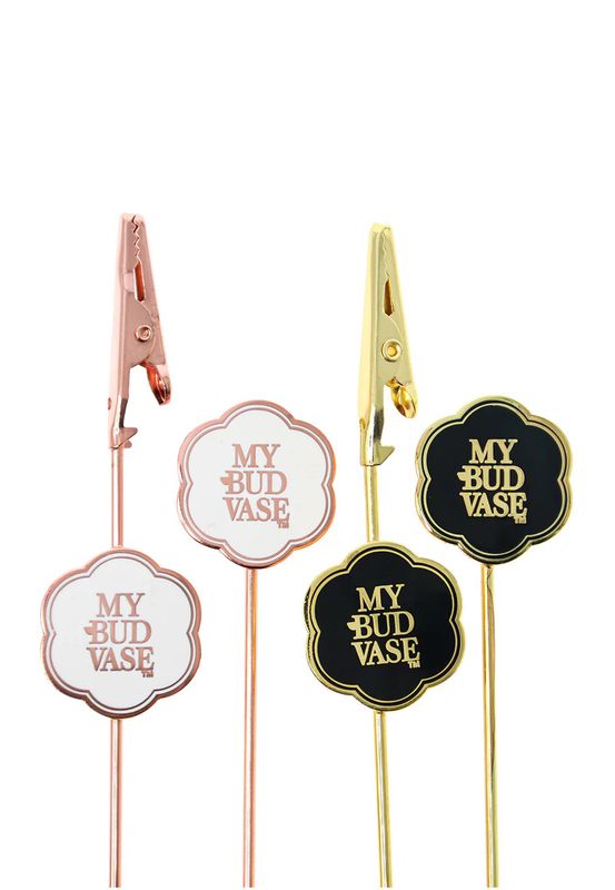 My Bud Vase Logo Poker Black & Gold Without Clip