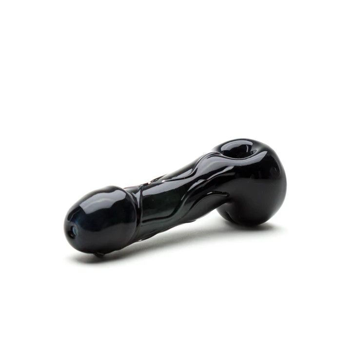 Empire Glass Black Phallus Pipe