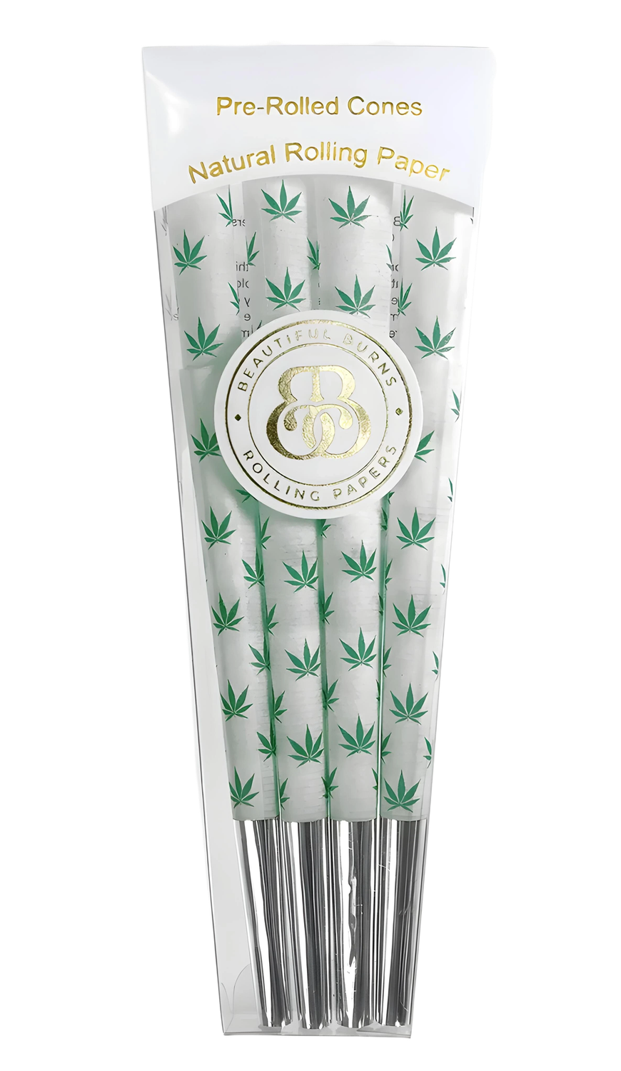 Beautiful Burns Designer Cones | 98mm | 8pk, Variant Name: Tiffany Leaf