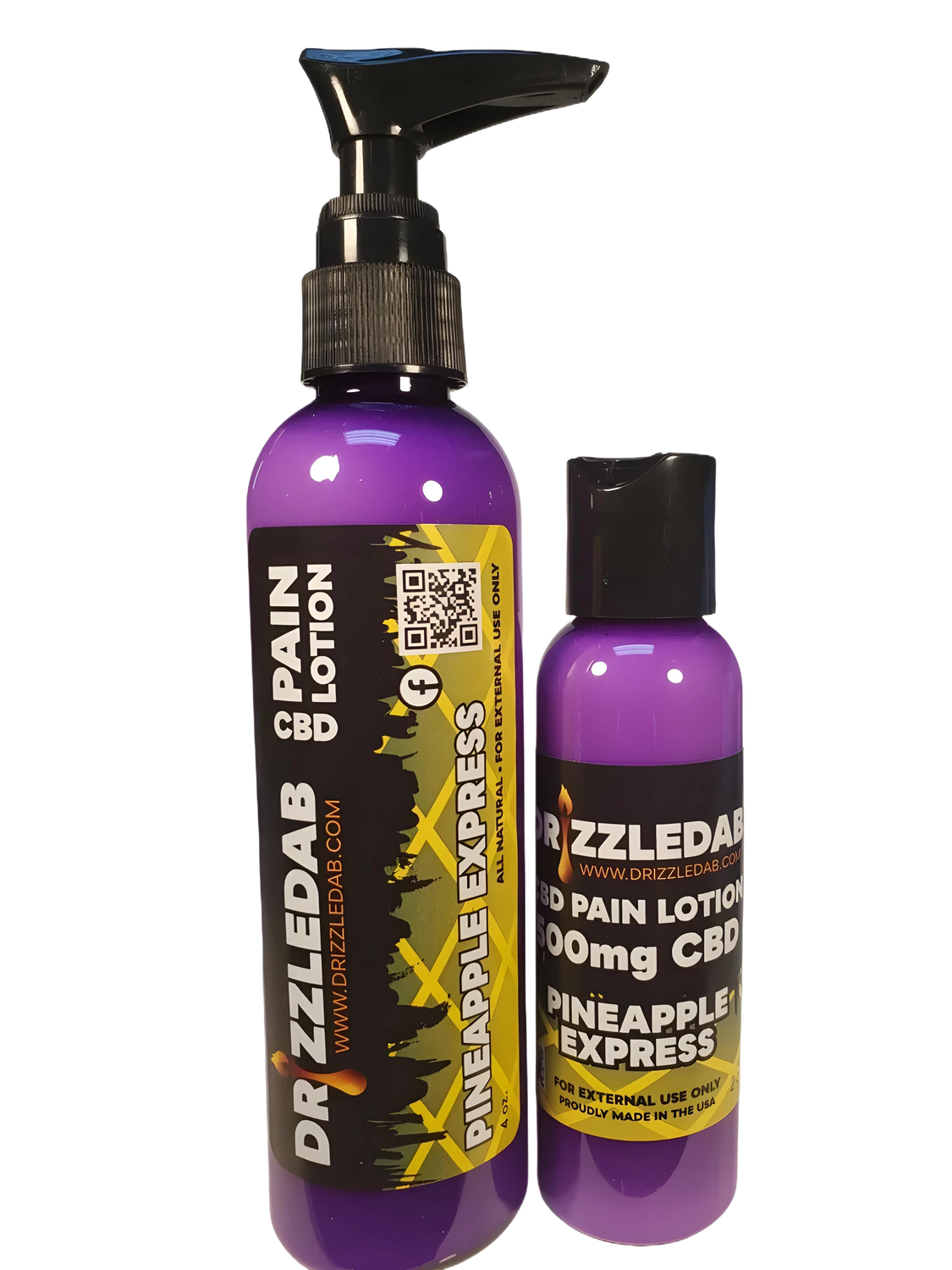 Drizzledab CBD Lotion, Variant Name: Pineapple Express 500mg