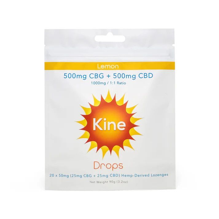 Kine CBD + CBG Drops | 500mg | 20pc, Variant Name: Lemon