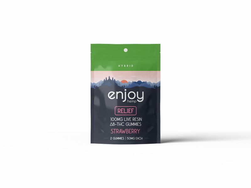 Enjoy Delta 8 Relief Gummies |Hybrid | 100mg | 2pc