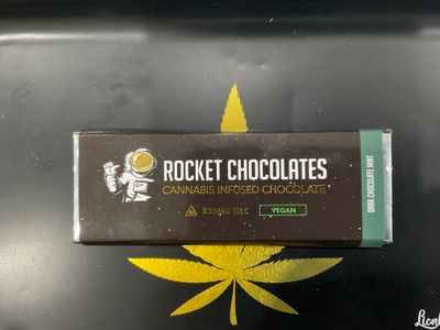 Rocket Chocolate | 350mg |12 pc Dark Chocolate Mint