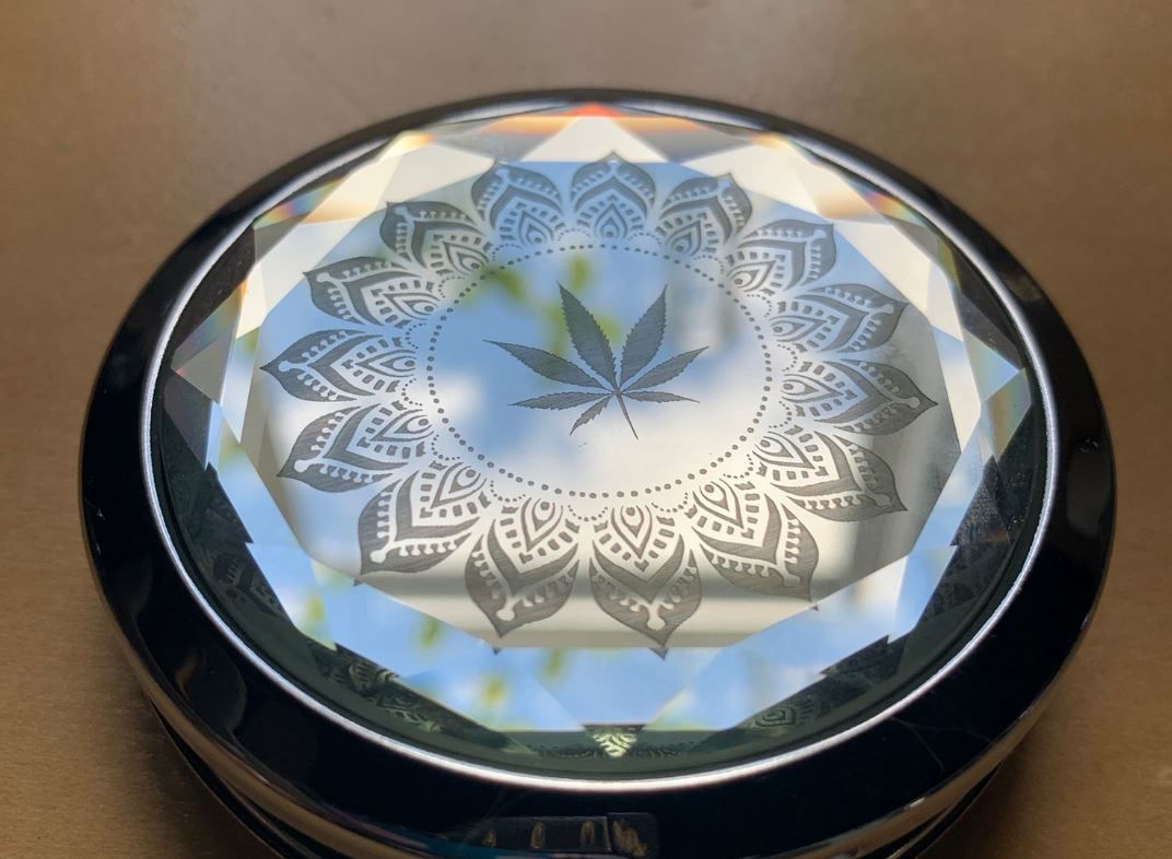 Fashionably High Canna Compact Mirror