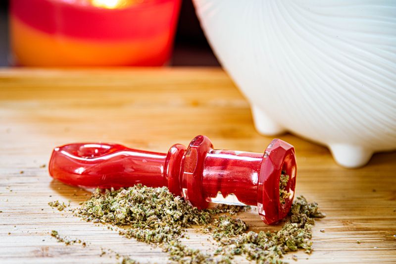 Stashglass Chillum Red