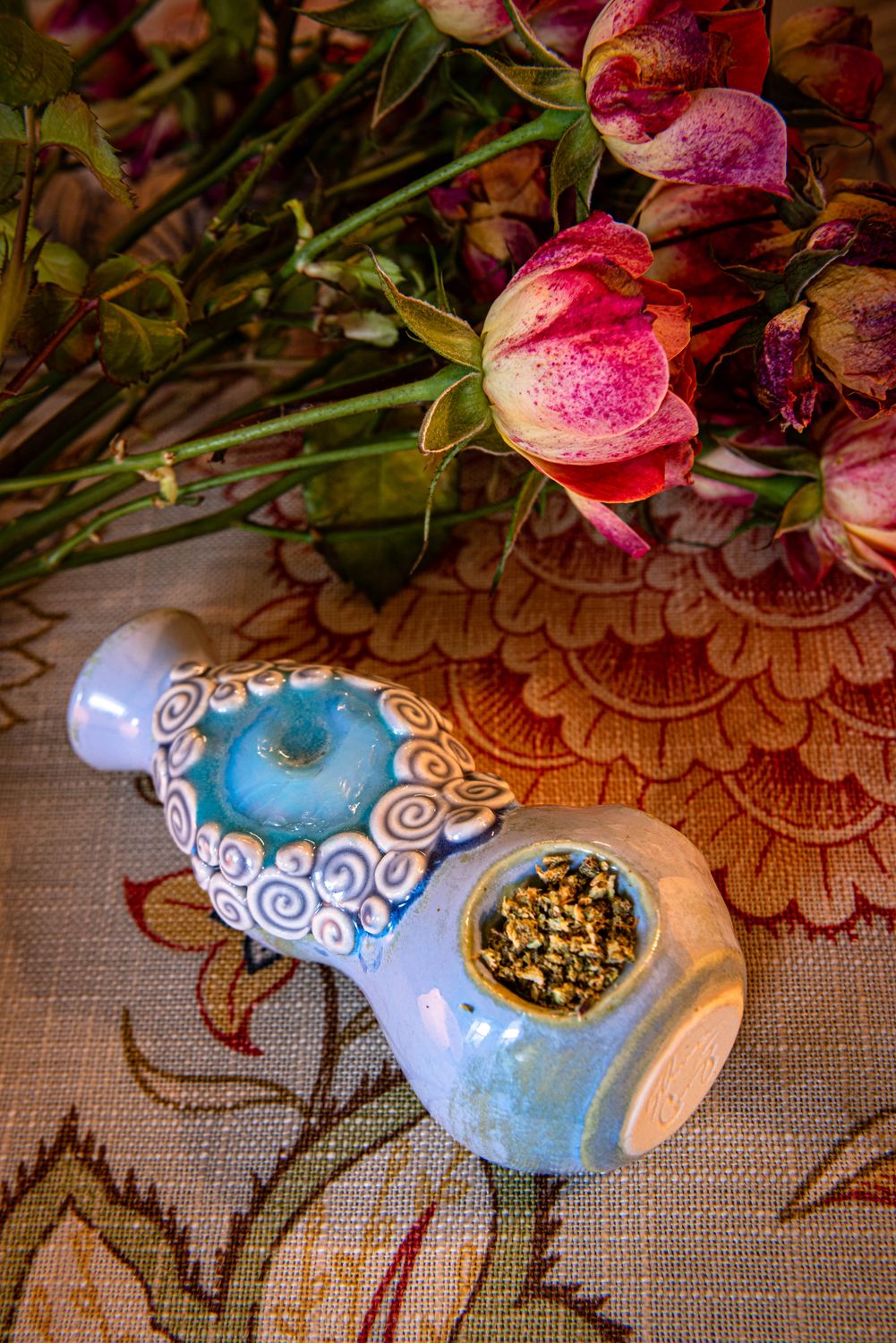 Diverse Earth Crystal Pipes Blue
