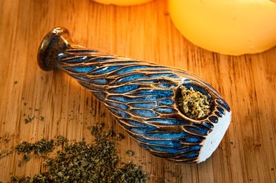 Diverse Earth Crystal Pipes Blue/Brown