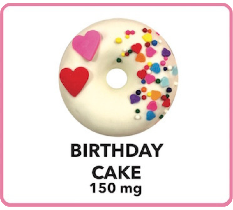 Starfire Doughnut | 150mg | Birthday Cake