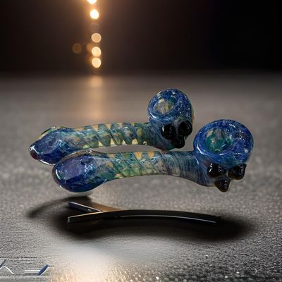 CaliCore 4.25" Swirl Art Sherlock Pipe