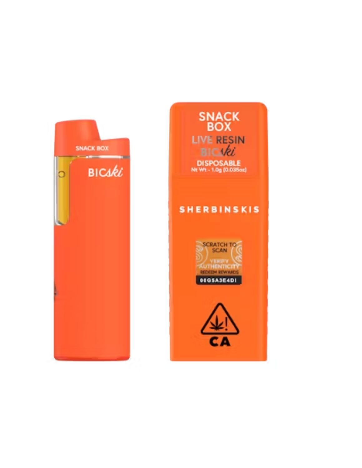 Sherbinski 's  Live Resin  Disposable Snack Box | Sativa | 1g