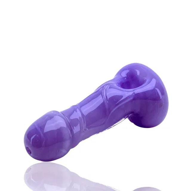 Empire Glass Purple Phallus Pipe