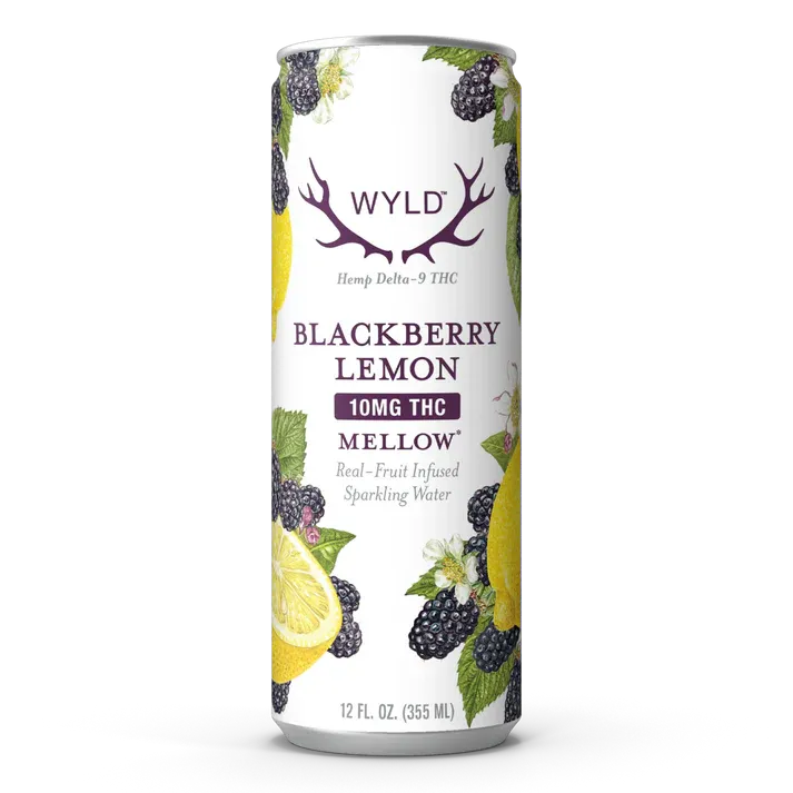 Wyld Blackberry Lemon THC Sparkling Water | Mellow| 10mg