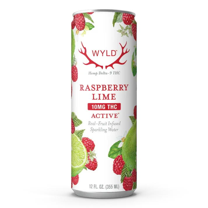 Wyld Raspberry Lime THC Sparkling Water | Active| 10mg
