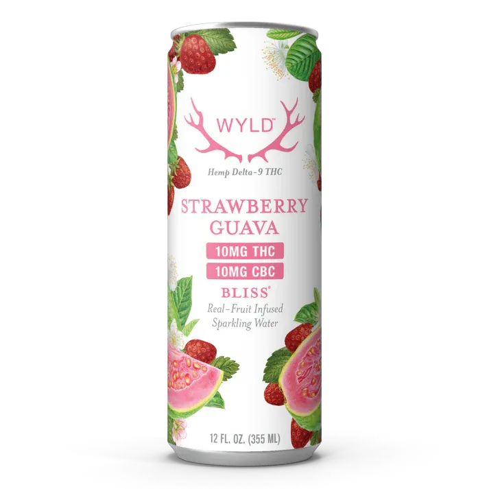 Wyld Strawberry Guava THC:CBC Sparkling Water | Bliss| 20mg