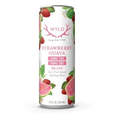 Wyld Strawberry Guava THC:CBC Sparkling Water | Bliss| 20mg