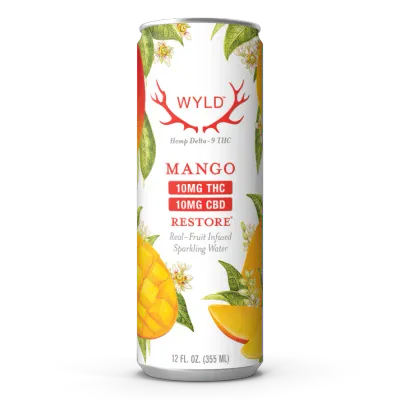 Wyld Mango THC:CBD Sparkling Water | Restore| 20mg
