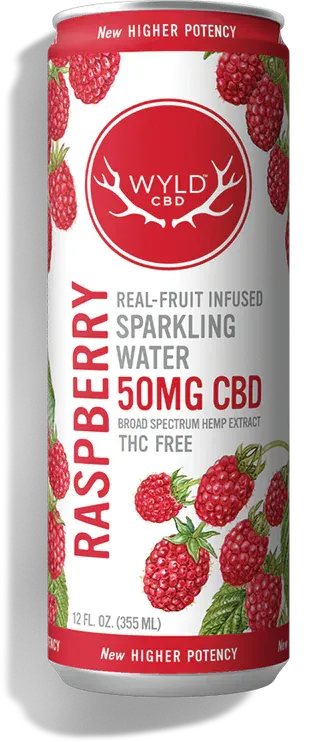 Wyld  Raspberry Sparkling Water CBD |50mg
