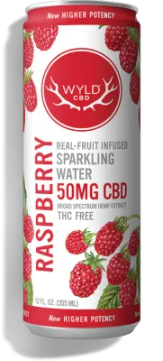 Wyld  Raspberry Sparkling Water CBD |50mg