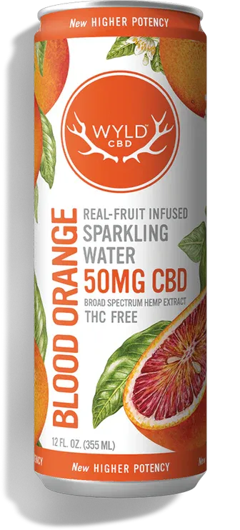 Wyld Blood Orange Sparkling Water CBD | 50mg