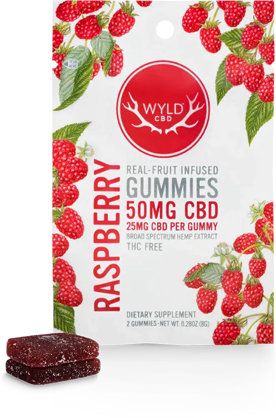 Wyld  Raspberry Gummies CBD |2 Pack | 50 mg