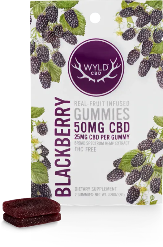 Wyld  BlackBerry Gummies CBD |2 Pack | 50 mg