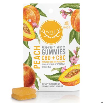 Wyld  Peach  Gummies CBD + CBC |2 Pack | 50 mg