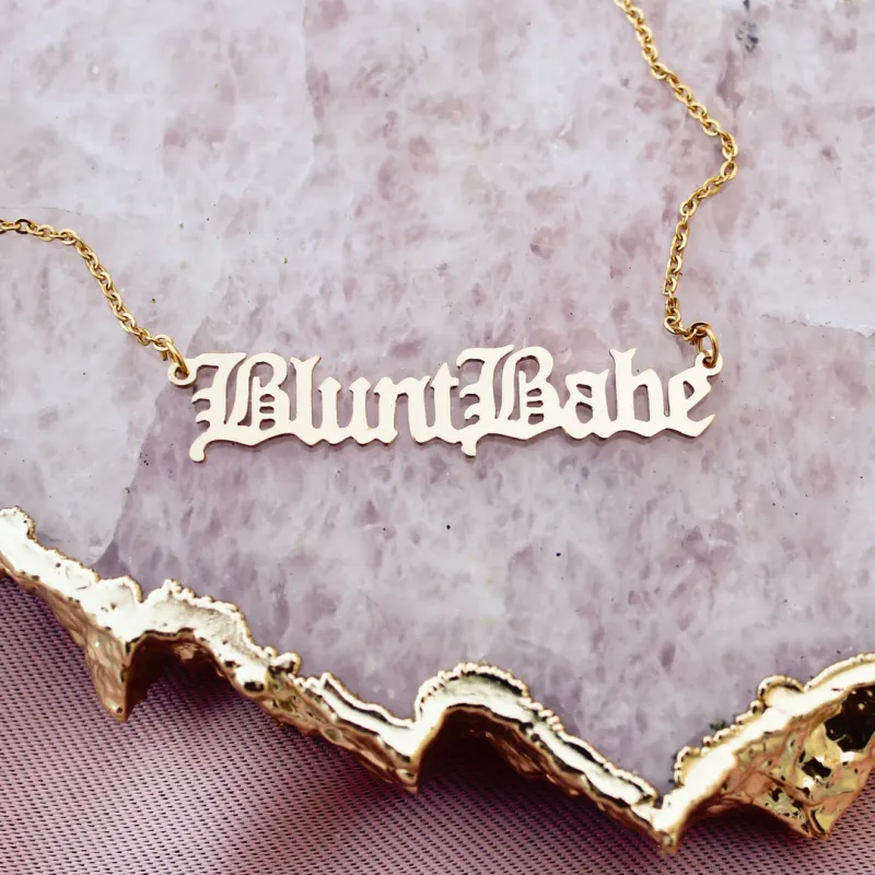 Blunted Objects “Blunt Babe” Necklace Gold