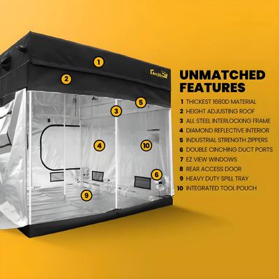 Gorilla  2’x4’Grow Tent with 12” Extension Kit Regular