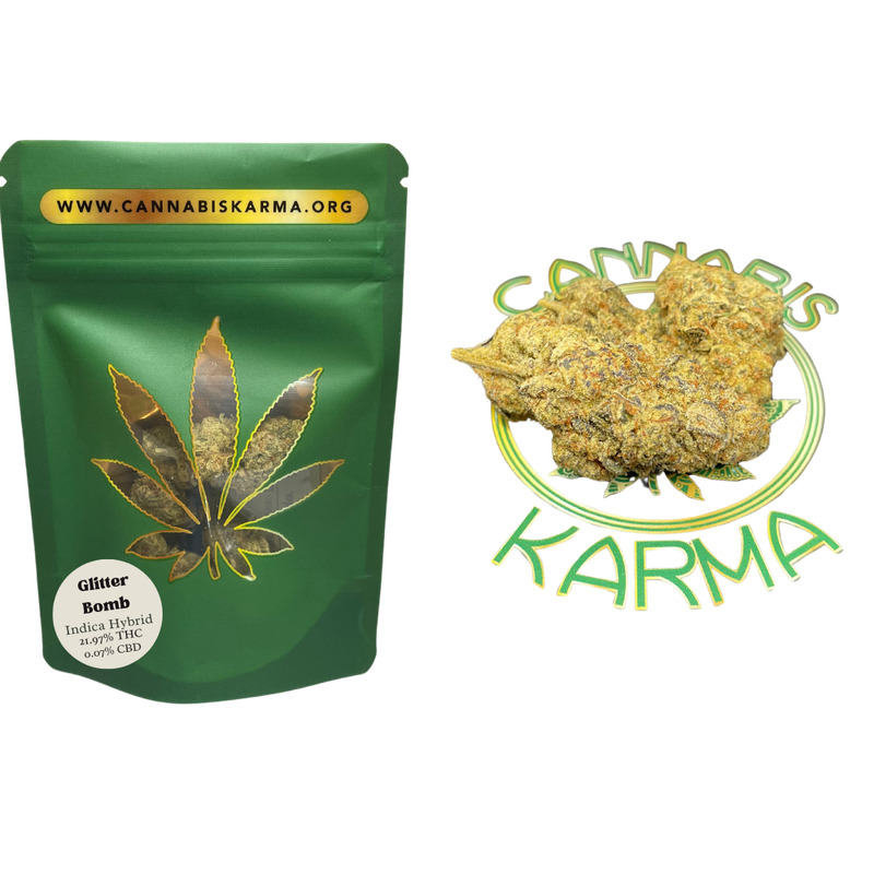 Premium Top Shelf Flowers Glitter Bomb | Indica Hybrid | 3.5g