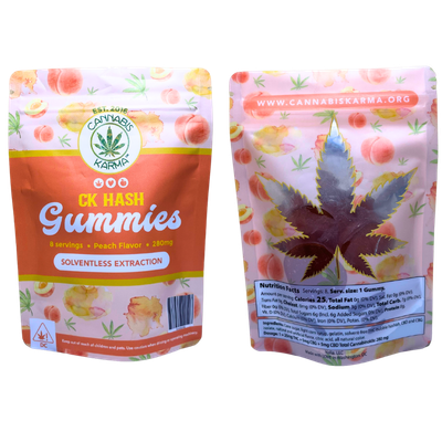 CK Hash Gummies 1:1:5 | Peach | 280mg | 8pc