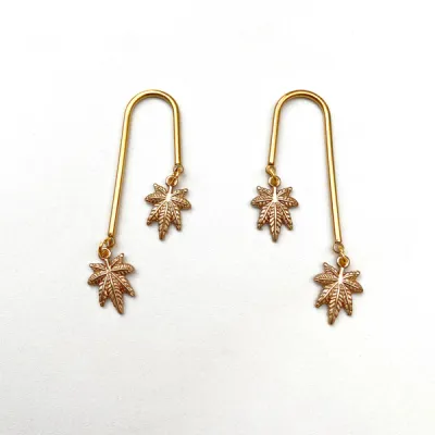 Blunted Objects High Low Arch Earrings Gold
