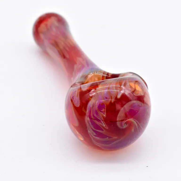 Jedi Glassworks Full Spoon Red  Swirl