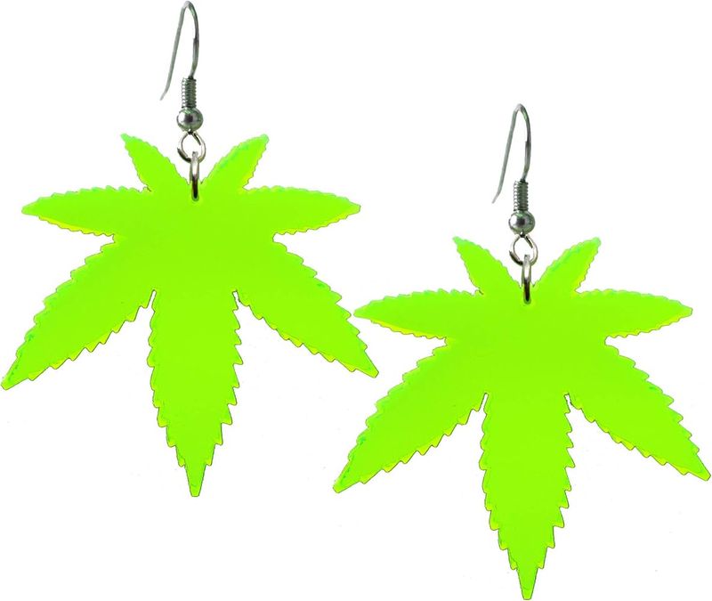 Ganja Leaf Earring