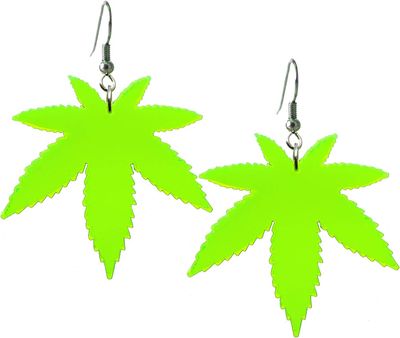 Ganja Leaf Earring