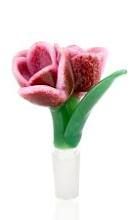 Empire Glass Bowl Piece Pink Tulip