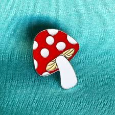Blunted Objects Red Mushroom Enamel Pin